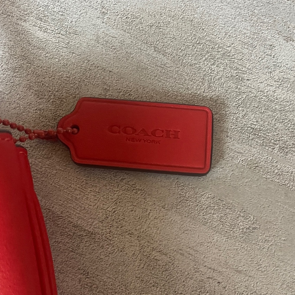 COACH- Poppy Red Shoulder Bag- Penelope- like new - Picture 3 of 14